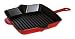 Produktbild Staub 1202906 Amerikanische GrillPfanne, quadratisch 26 x 26 cm, 2 Ausgießer, mit mattschwarzer Emaillierung im Inneren der Pfanne, kirschrot