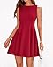 BTFBM Summer Dresses for Women 2026 Elegant Classy Formal A Line Sleeveless Party Cocktail Mini Dress Fashion Clothing(Red, Large)