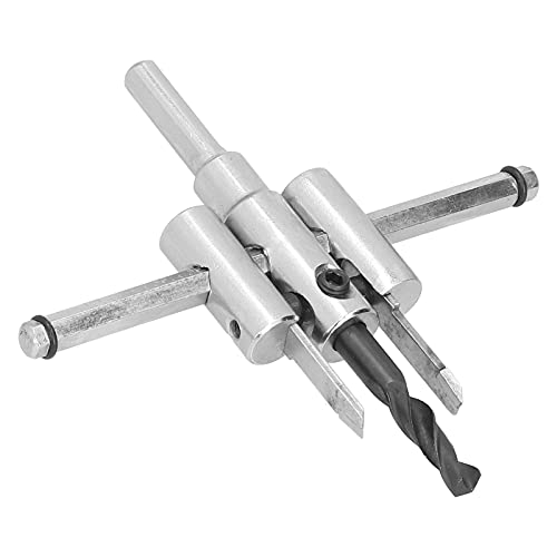 Fresa per Fori Circolari Regolabile Kit per Punta Trapano per Legno Taglio Rotondo Lavorazione del Legno Strumenti Fai Te Lavorazione del Legno Foro Elicoidale