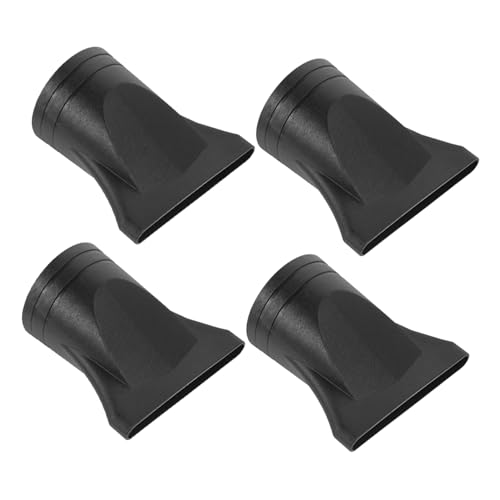 VILLCASE Boquilla Estrecha para Secador de Pelo 4 Piezas, Adaptador Negro Compatible Boquillas de 4-4.8 Cm, Accesorio Concentrador para Peinado Profesional en Cuidado del Cabello