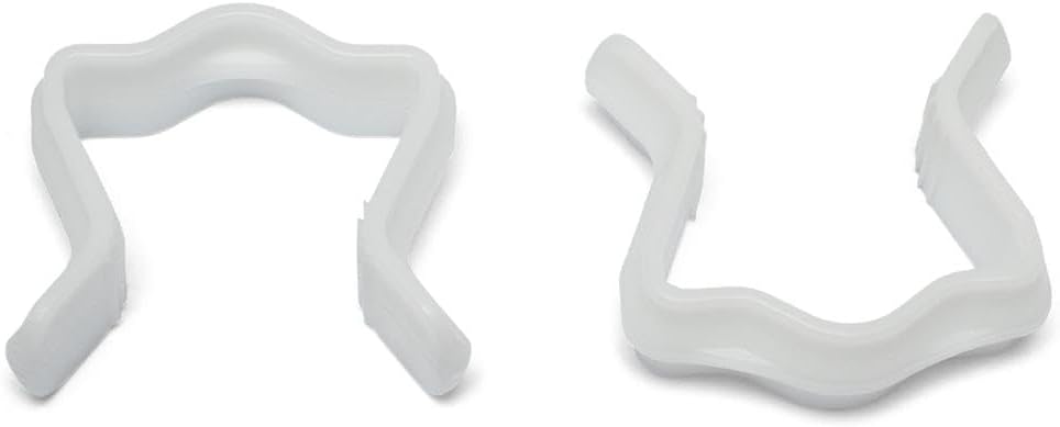 Husseinbolt Premium Plastic U Clips for Joining Divan and Ottoman Bed Bases - Secure and Durable, made with high density polyethylene (Pack of 4 U Clips)