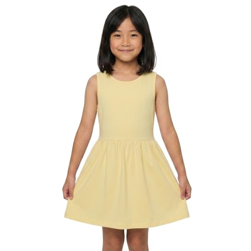 Image of Pink Angel 3-Pack Girls' Dresses, Kids Casual Fit and Flare Sleeveless Summer Dress & School Outfit, 100% Cotton