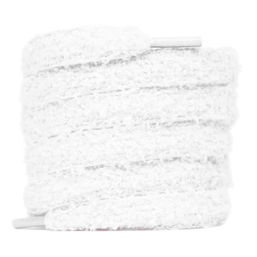 Slaace Lacet Fluffy Épais 15mm - Lacet Peluche Larges pour Chaussures et Sneakers, Fluffy laces
