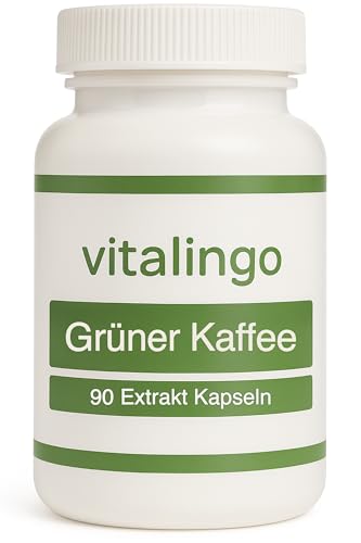 Grüner Kaffee Extrakt - Hochdosiert 50% Chlorogensäure - Deutsche Herstellung Laborgeprüft, 90 Kapseln Grüner Kaffee Extrakt - Hochdosiert 50% Chlorogensäure - Deutsche Herstellung Laborgeprüft, 90 Kapseln