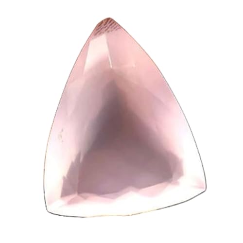 Quartz rose naturel triangle 24x19mm pour la fabrication de bijoux DIY