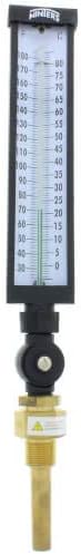 3-1/2" TIM Industrial 9IT Thermometer w/Valox Case (30°F to 180°F & 0°C to 80°C)