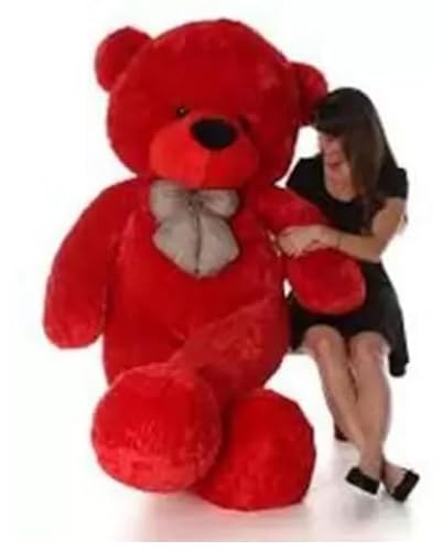 Toys Guru Red Color Teddy Bear 6 Feet Teddy Bear for Girls, Boy Kids, Wife Girlfriend for Birthday Gifts Christmas Wedding Anniversaries and Valentines Day Gitfs (Red, 72inch)