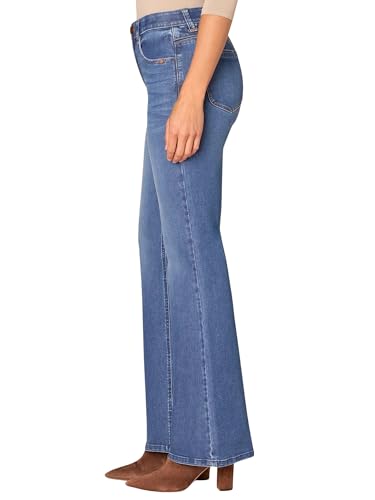 Democracy Women's Ab Solution High Rise Out There Flare Jeans3