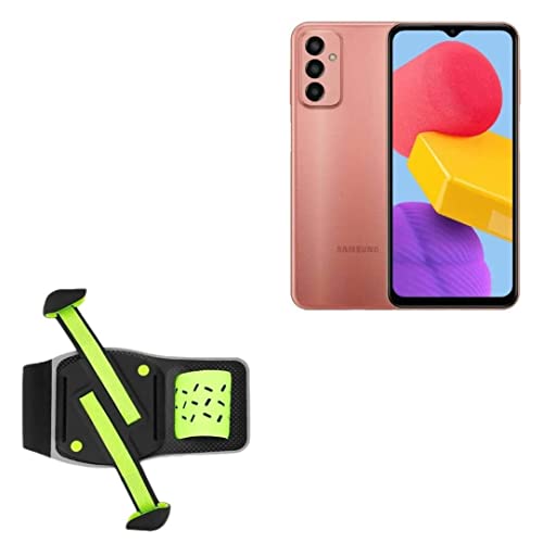 BoxWave Holster Compatible with Samsung F14 - FlexSport Armband, Adjustable Armband for Workout and Running - Stark Green