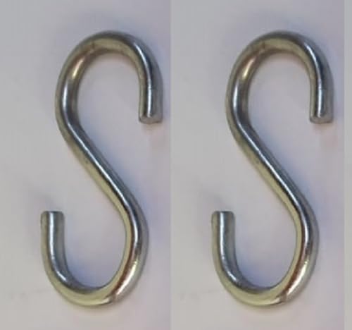 Image of Q1 Beads 8 Feet Metal Lock Chain Strong & Heavy Duty with 2 Pcs. S Hook Made in 8 mm Rod 200 KGS Capacity for Travel & Safety,Garden Swing /Playing Jhula,Punching Bag,for Boxing,MMA,Martial Arts