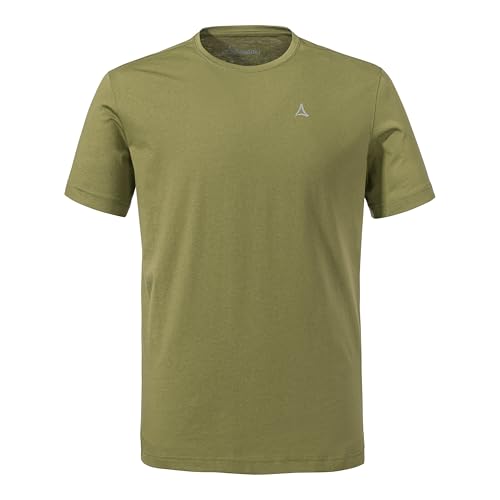 Schöffel T Shirt Hohberg M Camiseta, Oliva sólida, 48 Hombres