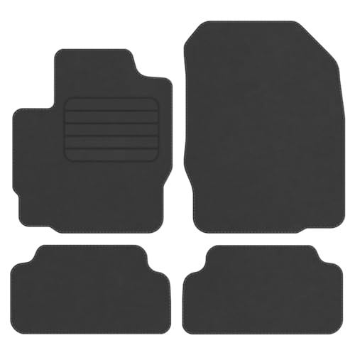 Velourmattenset für Mitsubishi Colt CZC Bj. 2006 – 2009 STD ANTHRAZIT Mit Absatzschoner Passform...