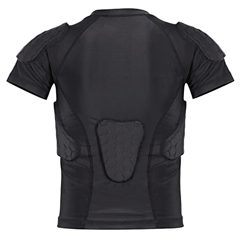 Dgxinjun Youth Padded Shirt Chest Rib Heart Guard Protector Kids Boys Girls Protective Compression Shirt For Football Baseball Lacrosse Goalies Softball #TOP1