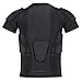 Diamemon Youth Boys Football Baseball Padded Compression Shirt Chest Rib Protector Softball Lacrosse Rib Heart Sternum Guard
