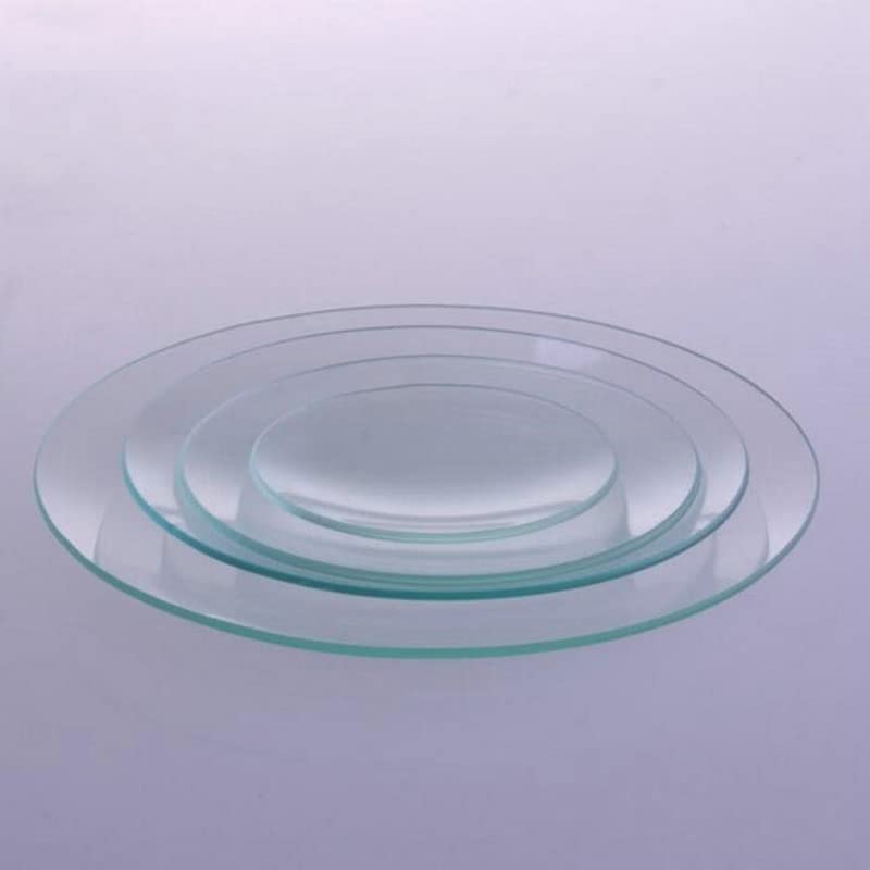 10 unids/Lote 45/60/80/90/100/120/150/180/200mm Material de Laboratorio de Vidrio Reloj Plano Disco de Superficie de Plato de Vidrio for Laboratorio (Size : 120mm)