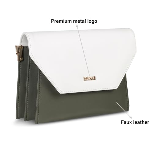 Image of Mochi Women Faux Leather Sling Bag with 3 Compartments and Magnet Flap Closure