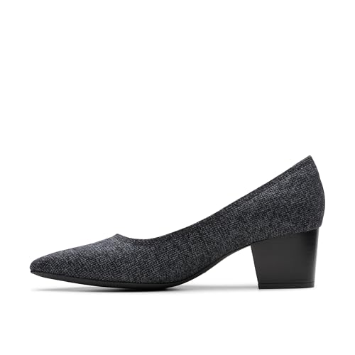 Escarpins Clarks Ellanie Hope en textile anthracite pour femme pointure 38