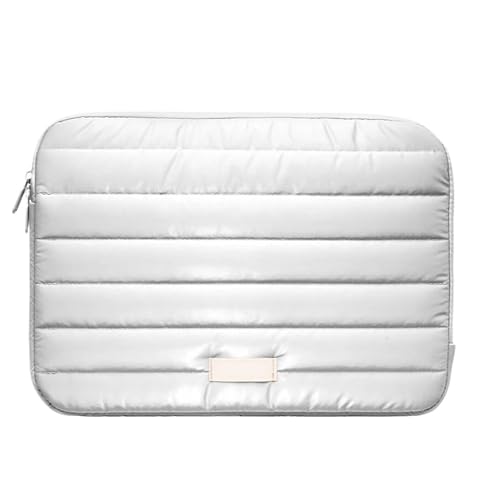 Housse pour ordinateur portable 14 pouces imperméable et légère de couleur argent