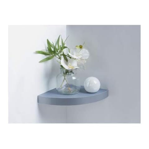 RA-HOMESTORE® New Contemporary Lokken Corner Shelf - Grey Cover