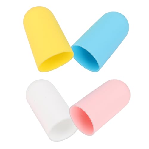 Alipis Set 4 Pezzi Copri Bottiglia da Viaggio in Silicone Anti-Perdita Manicotti Protettivi Elastici per Cosmetici Profumi e Articoli da Toeletta Accessori Leggeri per Bagaglio a Mano
