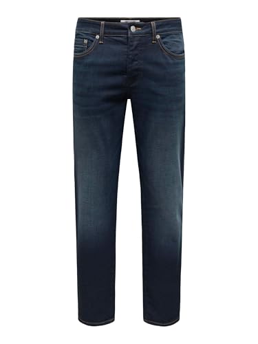 Jean slim ONSLOOM denim bleu foncé coupe slim fit taille basse 30 30