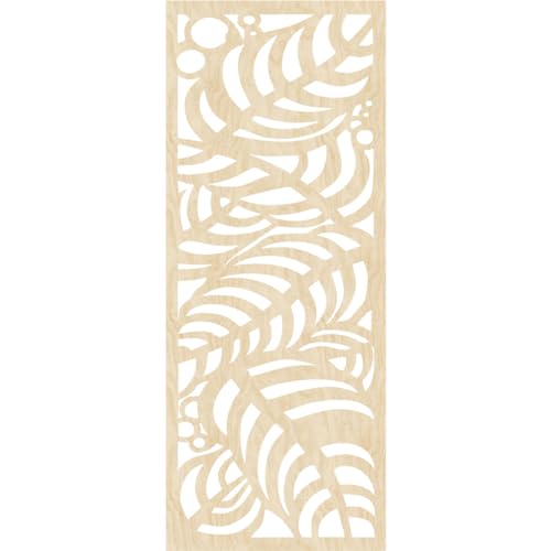 Image of 15 3 /8 inchW x 39 3 /8 inchH x 3 /8 inchT Mills Decorative Fretwork Wood Wall Panels, Birch