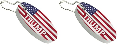 GRAPHICS & MORE President Trump American Flag Floating Keychain Oval Foam Fishing Boat...
