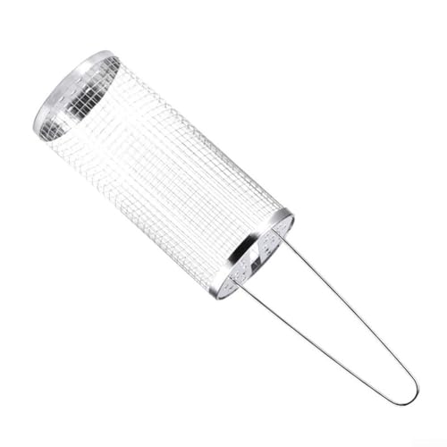 Innovativo cestello rotante in acciaio inox per una facile cottura all'aperto