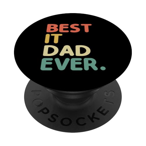 Best IT Dad Ever Programador Programador Codificador PopSockets PopGrip Intercambiable