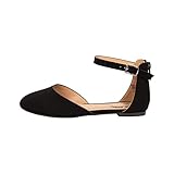 Kassie Daniela ~ Nicole-2 ~ Girls/Children/Kids Dress Shoes Ankle Strap Buckle Ballerina Flat Closed