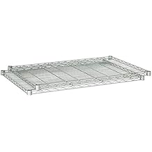 Safco Industrial Wire Shelving Extra Shelf Pack 48" W x 24" D Starter and Add-On Units Sold Separately, Qty. 2, Metallic Gray