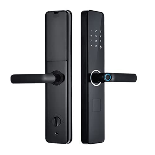 Serrure de porte intelligente avec poignée et clavier tactile pour sécurisation antivol