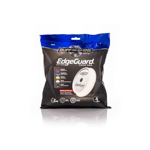 Image of Buff and Shine - EdgeGuard Foam Pads - White - 6 Inches - Pack of 2