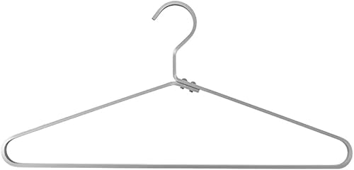 Percha gruesa de aleación de aluminio extra suave y duradera, colgador de metal húmedo y seco, de doble uso, antideslizantes, para pantalones