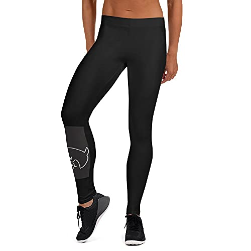Mad Owl Fitness Leggings for Womens - Fashion Tights Women Yoga Pants - Black (X-Small, x_s)