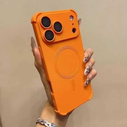 Coque iPhone 13 Magnétique Orange : Votre Alliée Recharge Sans Fil au Quotidien