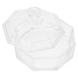 gateaux pot de départ Couvercle : le couvercle est conçu pour que vos aliments restent visibles. vue dégagée : fabriqué en verre transparent, il offre une vue claire des aliments rangés, comme un bol à bonbons ou un pot à grains de café