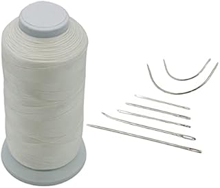 Haobase Bonded Nylon Sewing Thread 1500 Yard T70#69 for Leather, Bag, Shoes, Canvas, Upholstery with Sewing Needles Kit