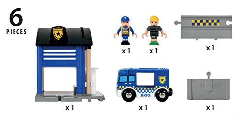 Brio World - 33813 Police Station - Interactive Toy Set for Kids | Enhances Creativity & Imagination | Features Light & Sound Effects | Compatible with Brio Railway | Perfect for Ages 3 and Up - image 3