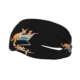 Avec sa technologie d'évacuation de l'humidité, le bandeau absorbant décoratif YYHWHJDE Kangourou imprime un panier de courses évacue rapidement l'humidité et sèche rapidement, vous gardant au frais et au sec pendant les entraînements, le yoga, les sports de gym, le basket-ball, le volley-ball, le cyclisme et d'autres activités.