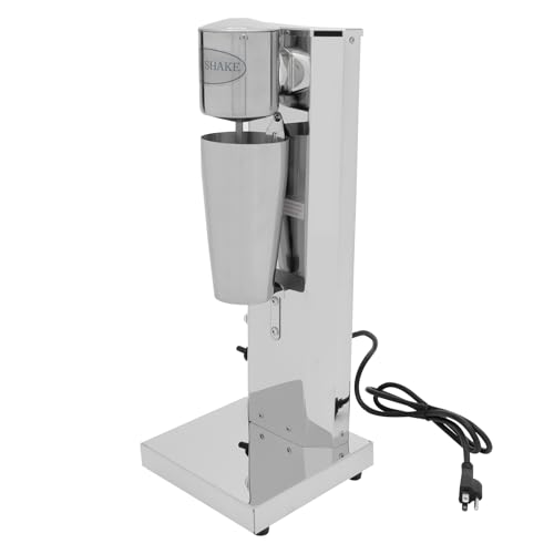 Milkshake Maker, Stainless Steel Mixed Drink Maker with Mixing Cup, Commercial Drink Mixer Machine, Milkshake Mixer Machine for Milktea Cafe Store Restaurant