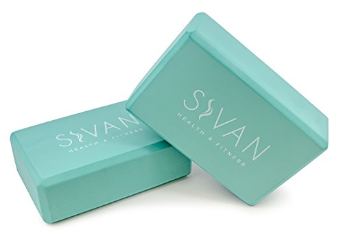 Sivan 6-Piece Yoga Set- Includes 1/2" Ultra Thick NBR Exercise Mat, 2 Yoga Blocks, 1 Yoga Mat Towel, 1 Yoga Hand Towel and a Yoga Strap (Teal)