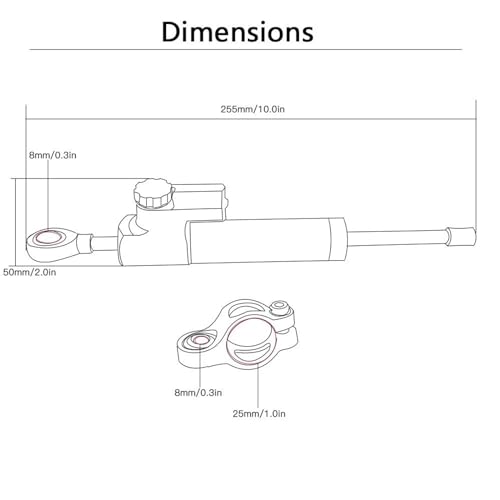 Support de montage pour amortisseur de direction CB650R anti-vibration - 4