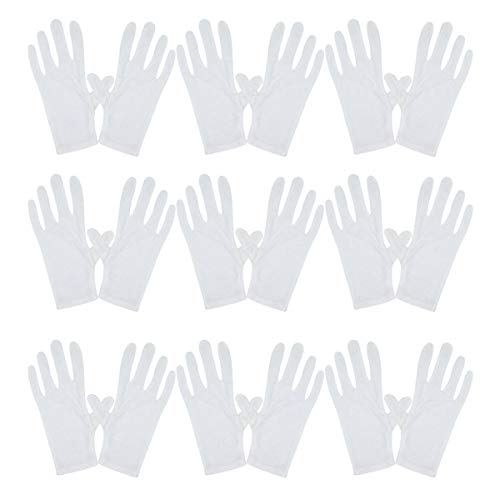 Preisvergleich Produktbild Handschuhe, Baumwolle, Weiß, 10 Paar