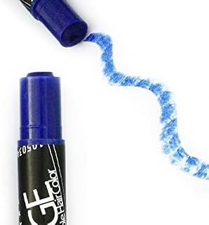Dark Blue Azure Hair Chalk - Edge Blendable Hair Color for All Type of Hair, Brown Hair, Dark Hair, Temporary Hair Color Wax Great for Christmas Gift, Birthday Gift, Party Favor Gift, Halloween Gifts