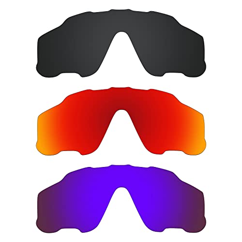 Image of Alphax Polarized Replacement Lenses Fit for Oakley Jaw-breaker OO9290 | Glare Reduction | Precision Cutting
