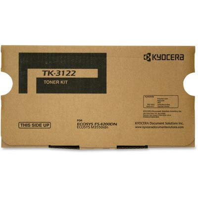 Toner TK3122 Kyocera noir lot de 2 cartouches OEM 1T02L10USO pour imprimante de bureau