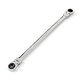TEKTON 9 x 11 mm Long Flex Ratcheting Box End Wrench | WRN77105