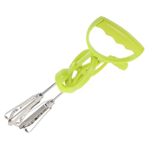 Zerodeko Hand Crank Mixer Multi-functional Stainless Steel Manual Kitchen Mixer Tool for Beating Eggs and Batter Ergonomic Design for Home and