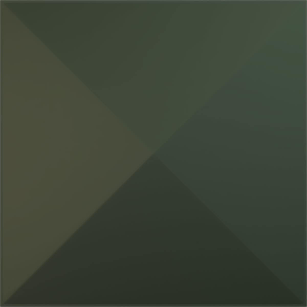 Ekena Millwork 11 7/8W x 11 7/8H Sellek EnduraWall Decorative 3D Wall Panel, Satin Hunt Club Green (12-Pack for 11.76 Sq. Ft.